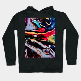 Pouring abstract paint Hoodie